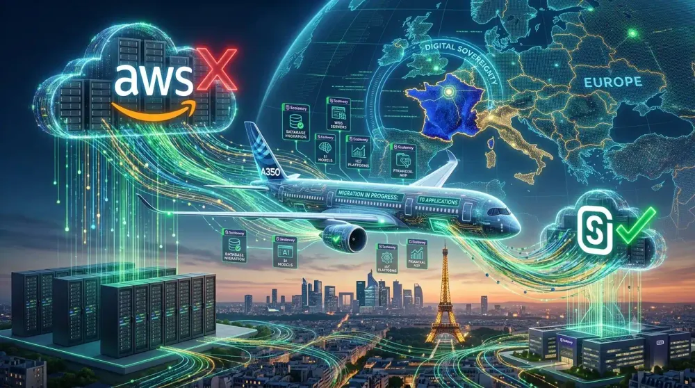 AWS втратить 70 критичних застосунків Airbus на користь Scaleway