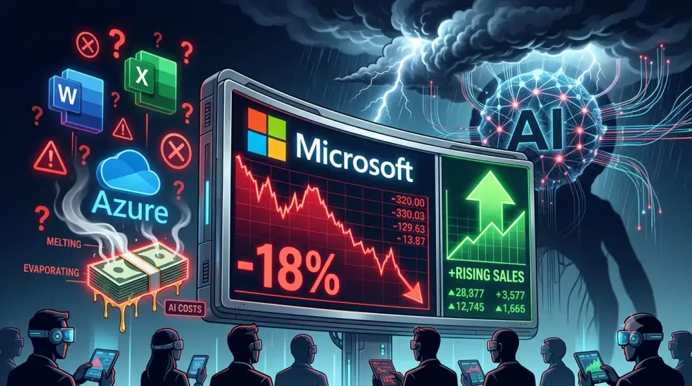 У червні акції Microsoft впали на понад 18% через ШІ